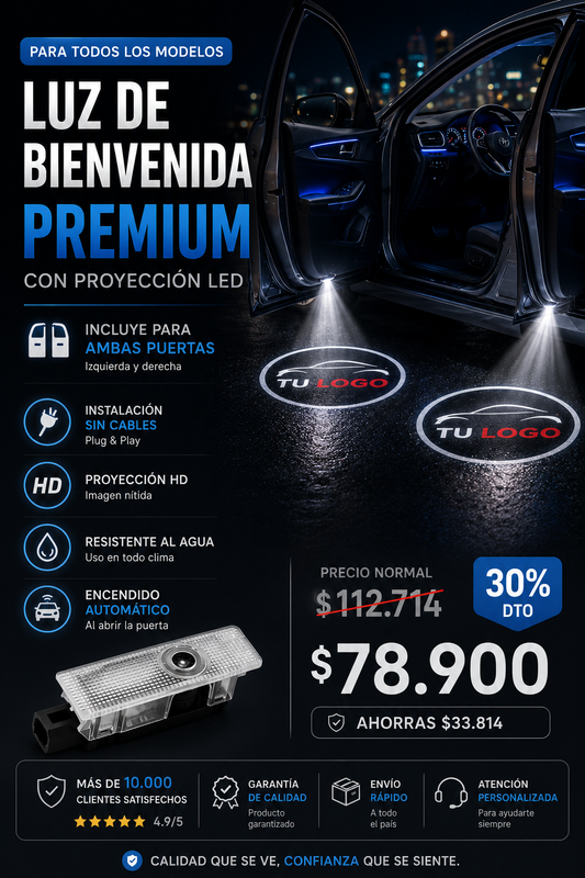 LUZ PARA PUERTA MARCA CARROS